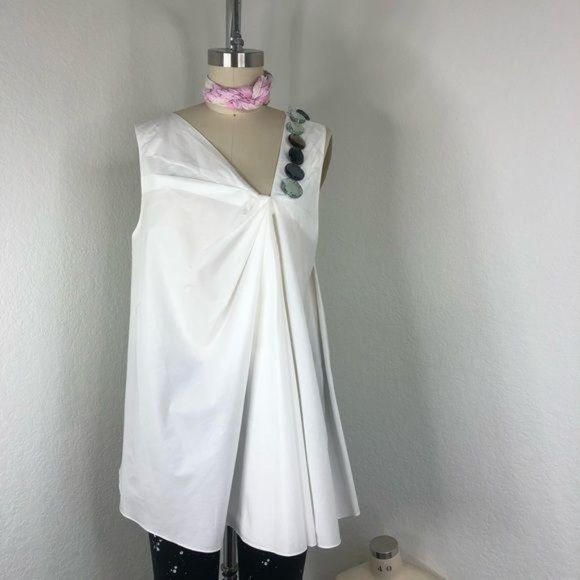 Vera Wang Collection Bridal Event Tunic Blouse Bau